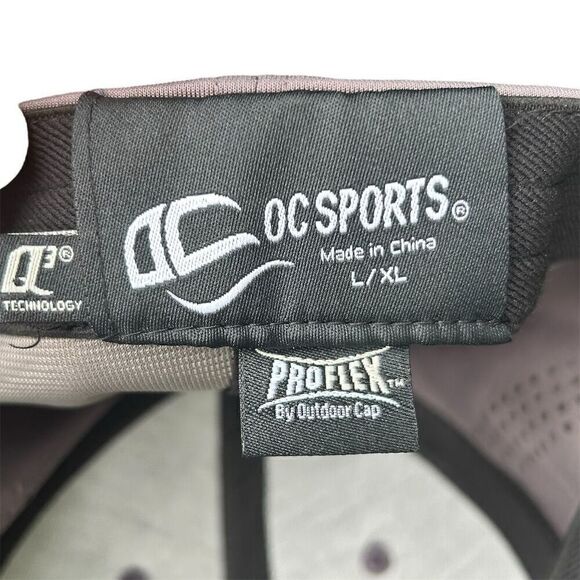 OC Sports Corvette Stingray Embroidered Cap Gray Flex Band Mid-Profile Hat L/XL - Picture 5 of 9